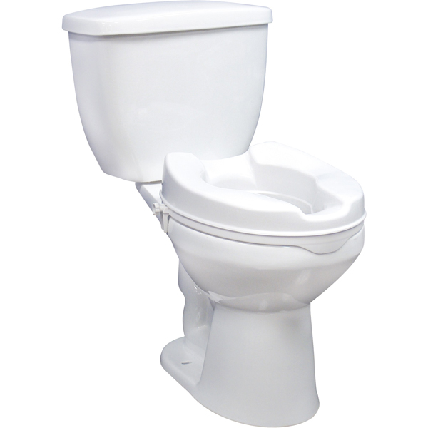 Raised Toilet Seat with Lock and Lid - Without Lid 2 Inches - Click Image to Close